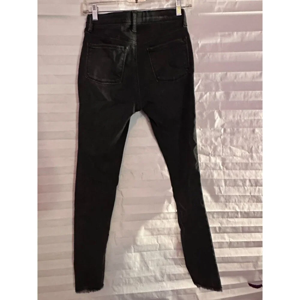 Old Navy Girls Black Skinny Distressed Jeggings Size 18